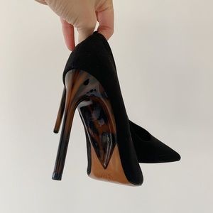 Zara suede closed toe heels. Leopard printed heels